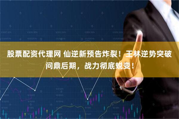 股票配资代理网 仙逆新预告炸裂！王林逆势突破问鼎后期，战力彻底蜕变！